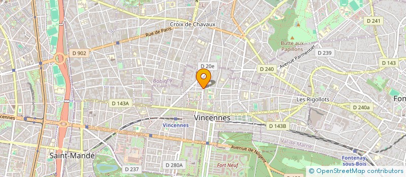 localisation de l'entreprise RENINE à VINCENNES