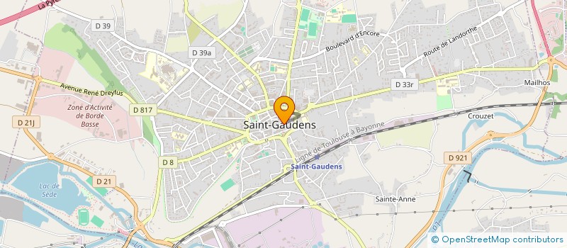 localisation de l'entreprise RENISAP'  SAINT-GAUDENS