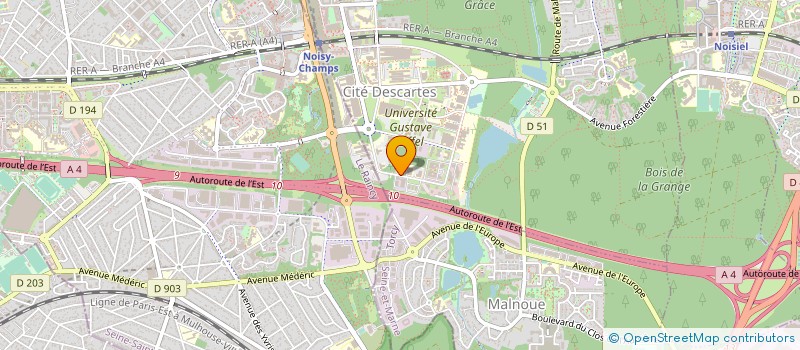 localisation de l'entreprise RENISHAW à CHAMPS-SUR-MARNE