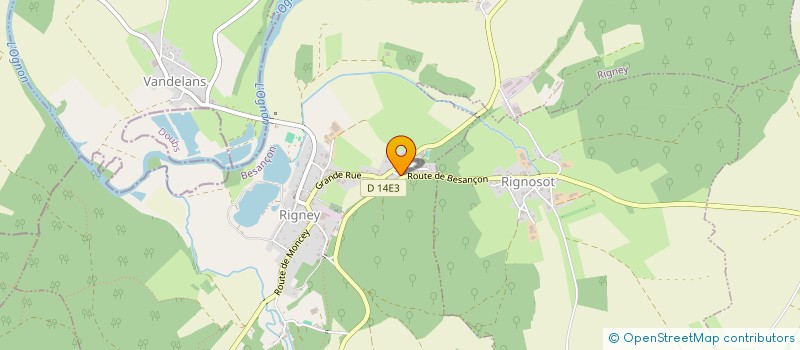 localisation de l'entreprise RENIUS  RIGNEY