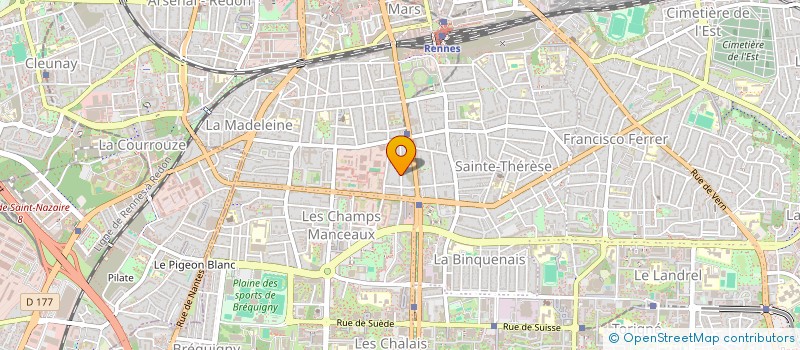 localisation de l'entreprise RENNART  RENNES