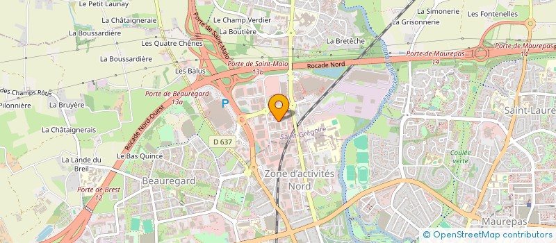 localisation de l'entreprise RENNES ACCASTILLAGE  SAINT-GREGOIRE