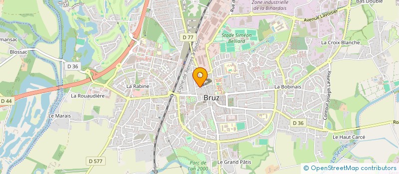 localisation de l'entreprise RENNES COURTAGE à BRUZ