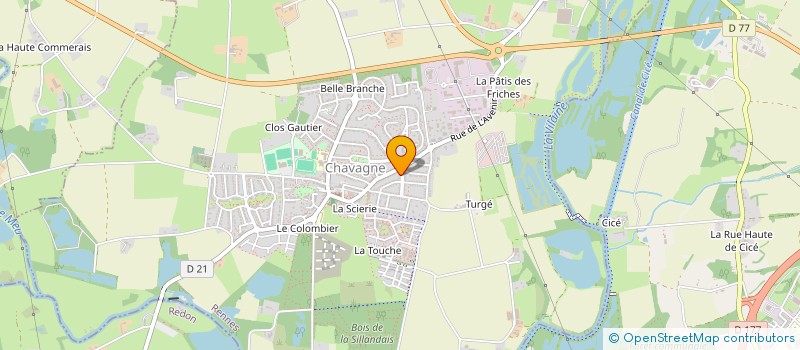 localisation de l'entreprise RENNES DINAN  CHAVAGNE