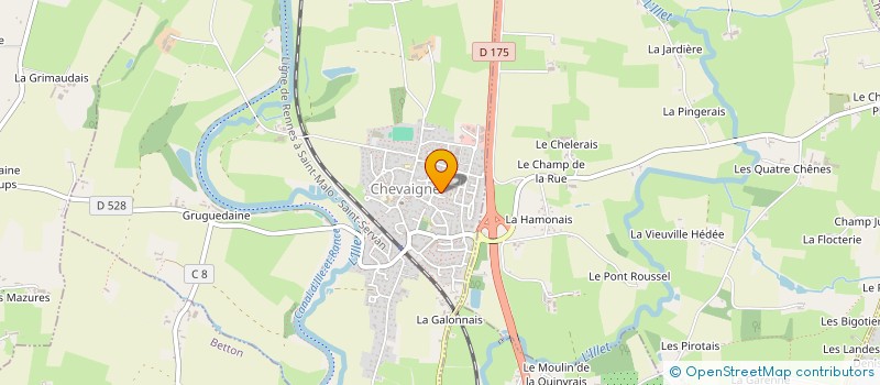 localisation de l'entreprise RENNES LAVAGE à CHEVAIGNE