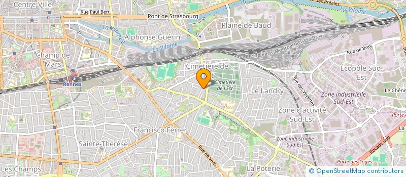 localisation de l'entreprise RENNES'N DARTS  RENNES