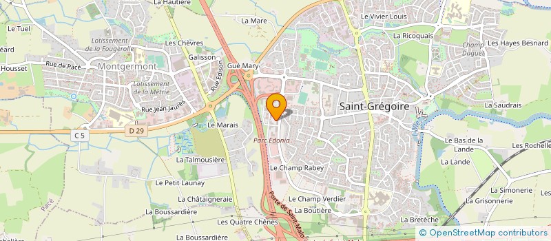 localisation de l'entreprise RENNES QUADRIE à SAINT-GREGOIRE