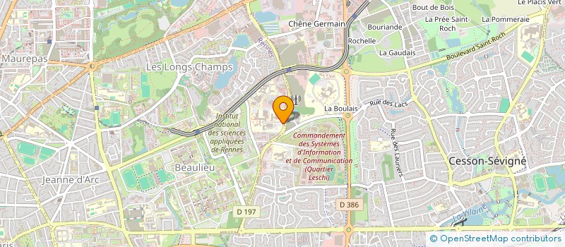 localisation de l'entreprise RENNES ROBIUT à RENNES