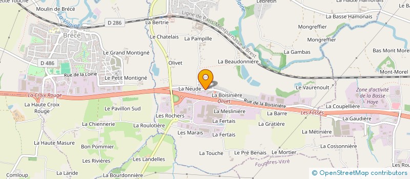 localisation de l'entreprise RENNES SERVICES TRANSPORT à NOYAL-SUR-VILAINE