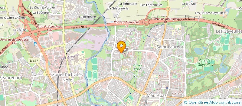 localisation de l'entreprise RENNES SQUASH à RENNES