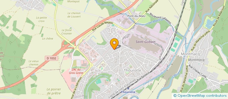 localisation de l'entreprise RENO 60  THOUROTTE