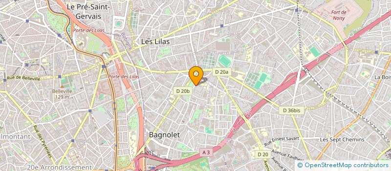 localisation de l'entreprise RENO à BAGNOLET