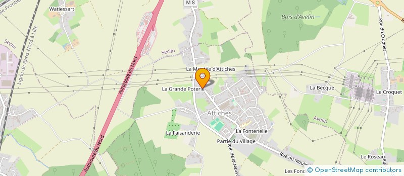 localisation de l'entreprise RENO à ATTICHES