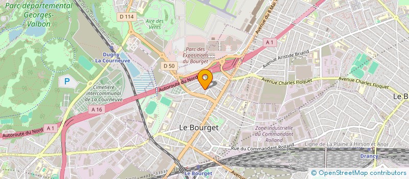 localisation de l'entreprise RENO à LE BOURGET