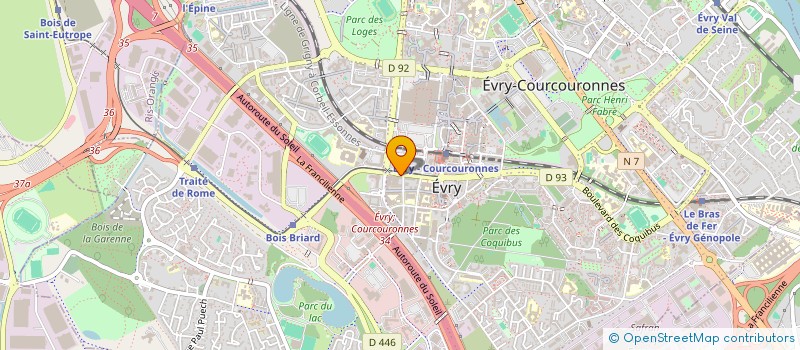 localisation de l'entreprise RENO ASSISTANCE  EVRY-COURCOURONNES