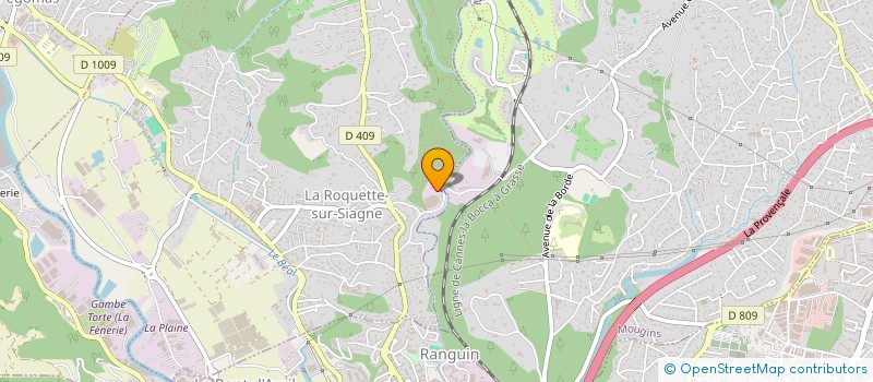 localisation de l'entreprise RENO BAT à LA ROQUETTE-SUR-SIAGNE