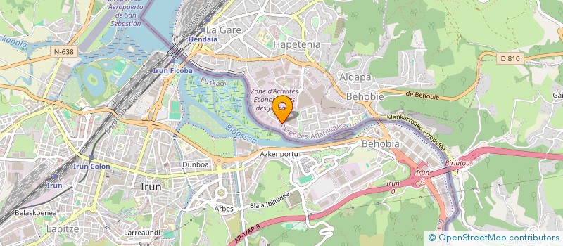 localisation de l'entreprise RENO-BAT 64 à HENDAYE