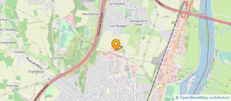 localisation de l'entreprise RENO-BAT 71 à SANCE