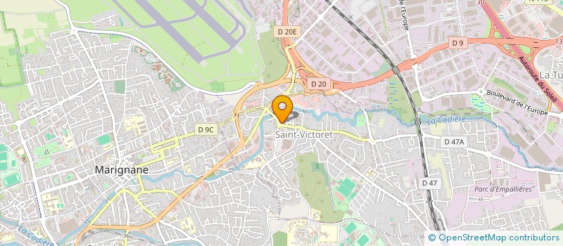 localisation de l'entreprise RENO-BAT à SAINT-VICTORET