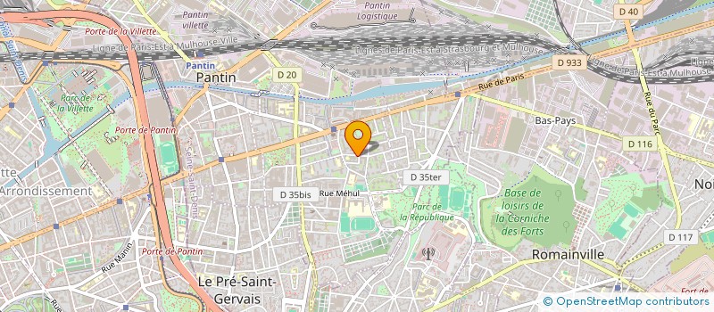 localisation de l'entreprise RENO BAT à PANTIN