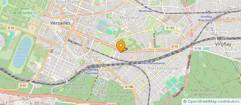 localisation de l'entreprise RENO ' BAT  VERSAILLES