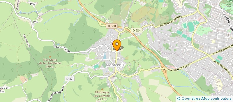 localisation de l'entreprise RENO-BAT SARL à MONTCENIS