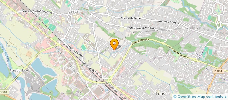 localisation de l'entreprise RENO BATI  LESCAR