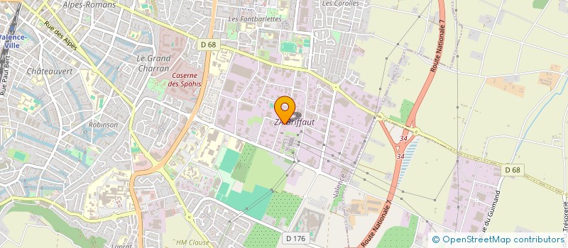 localisation de l'entreprise RENO'BY V à VALENCE