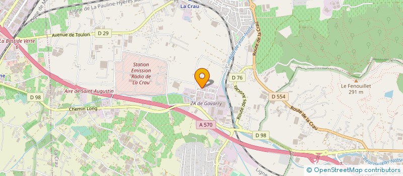 localisation de l'entreprise RENO CEROS à LA CRAU