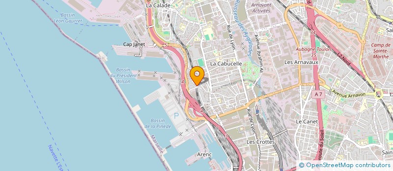 localisation de l'entreprise RENO CONCEPT'ION à MARSEILLE