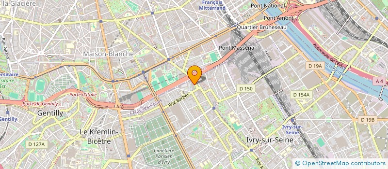 localisation de l'entreprise RENO D8D à IVRY-SUR-SEINE
