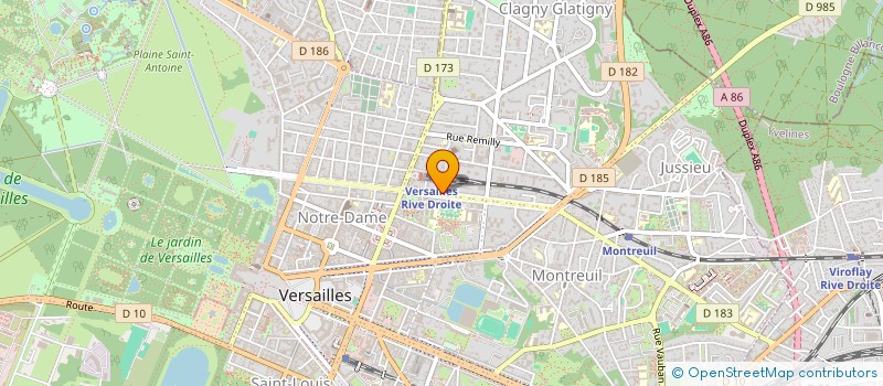 localisation de l'entreprise RENO DESIGN à VERSAILLES