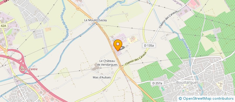 localisation de l'entreprise RENO ET DECO  BOUILLARGUES