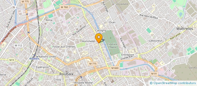 localisation de l'entreprise RENO FEELING  ROUBAIX