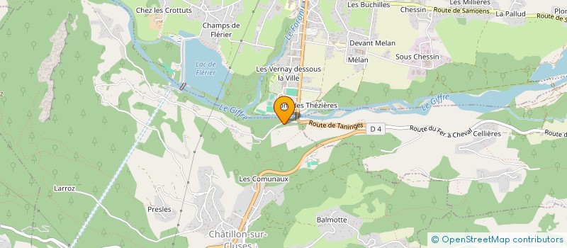 localisation de l'entreprise RENO GIFFRE  CHATILLON-SUR-CLUSES