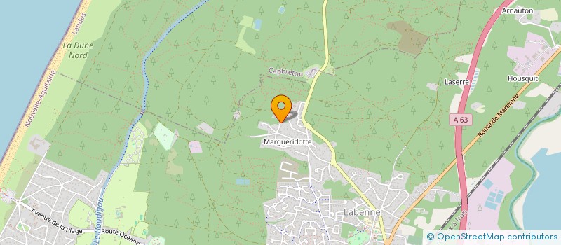 localisation de l'entreprise RENO ISO CONFORT  LABENNE