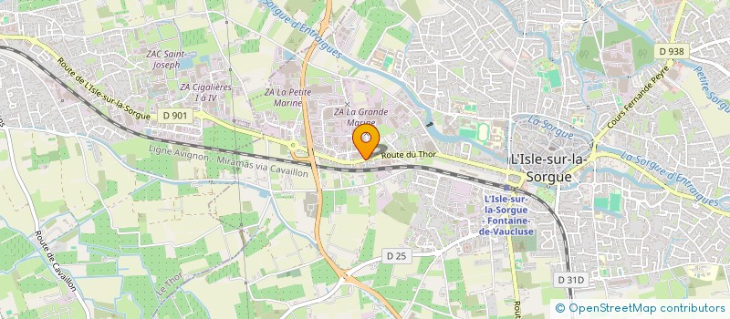 localisation de l'entreprise RENO LUB  L'ISLE-SUR-LA-SORGUE