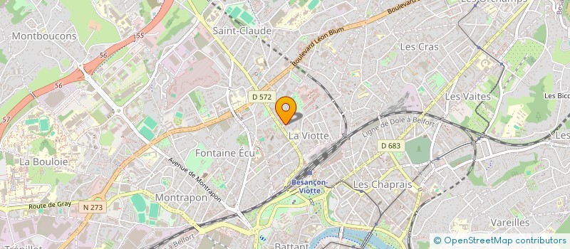 localisation de l'entreprise RENO-PRO 25  BESANCON