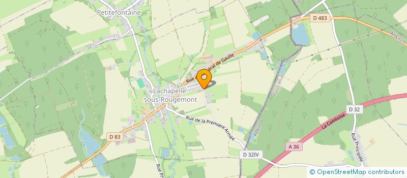 localisation de l'entreprise RENO TEIX SARL à LACHAPELLE-SOUS-ROUGEMONT