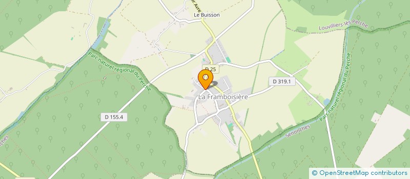 localisation de l'entreprise RENO'V PEINTURE à LA FRAMBOISIERE