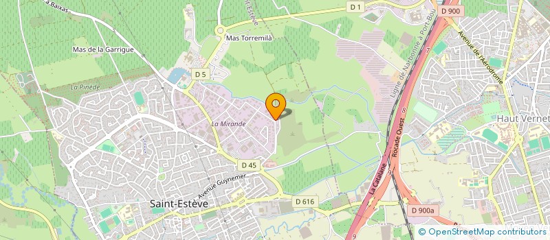 localisation de l'entreprise RENO'V SUD  SAINT-ESTEVE