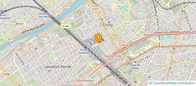localisation de l'entreprise RENO VISION ILE DE FRANCE à CLICHY