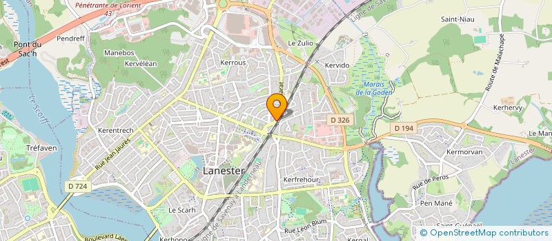localisation de l'entreprise RENOBAT à LANESTER