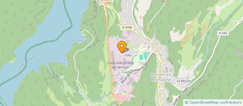 localisation de l'entreprise RENOBAT FERMETURES  MOIRANS-EN-MONTAGNE