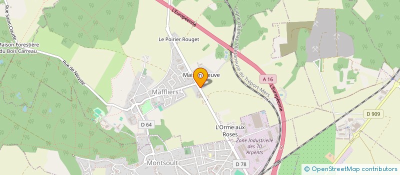 localisation de l'entreprise RENOBAT FRANCILIEN à MONTSOULT