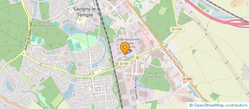localisation de l'entreprise RENOGLOBAL à SAVIGNY-LE-TEMPLE