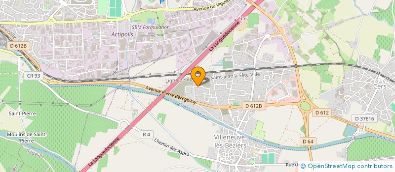 localisation de l'entreprise RENOIR  VILLENEUVE-LES-BEZIERS