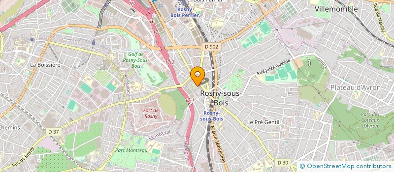 localisation de l'entreprise RENOMA à ROSNY-SOUS-BOIS
