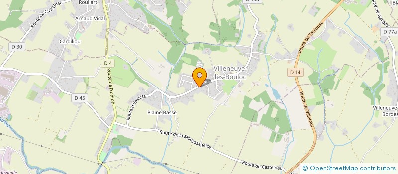 localisation de l'entreprise RENONEUF PLATRERIE  VILLENEUVE-LES-BOULOC
