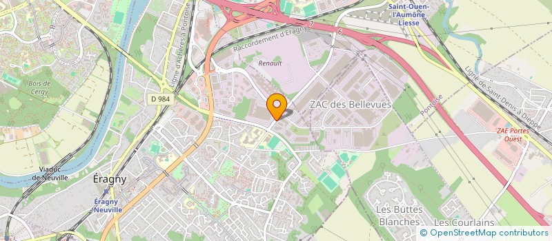 localisation de l'entreprise RENOPLAN CONSEIL à ERAGNY